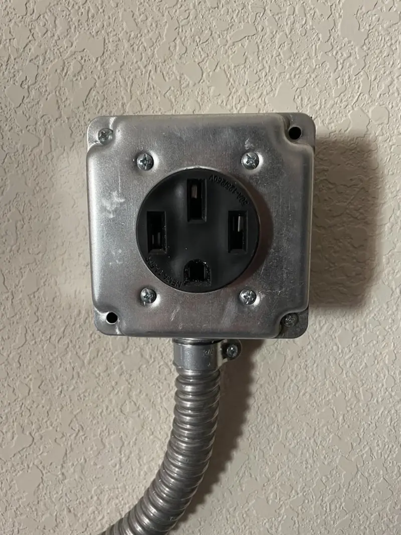 NEMA 14-50 outlet installed for Smart Home Electrical in Woodland